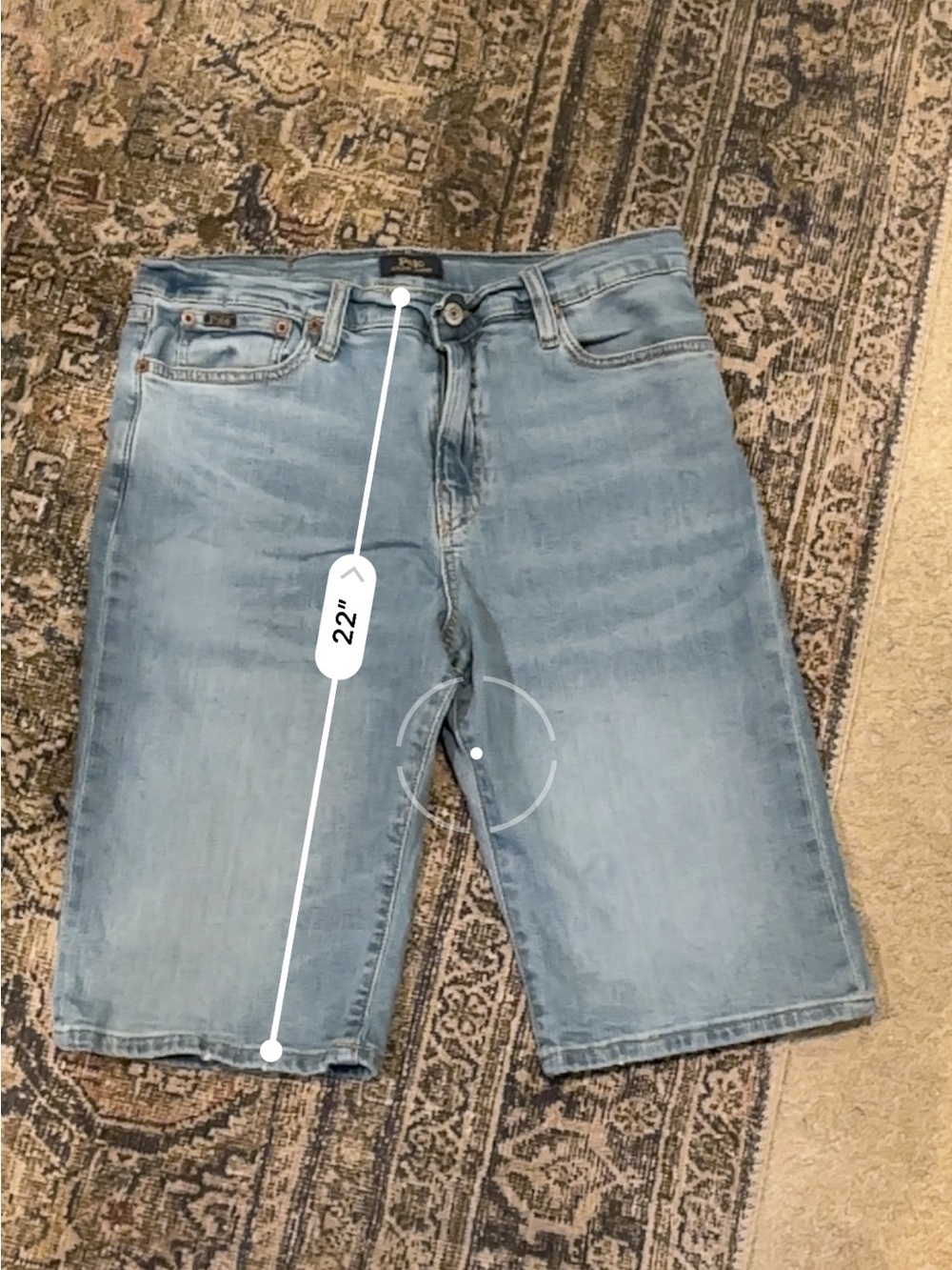 Polo by Ralph Lauren Men's Light Wash Denim Shorts - Picture 3 of 4